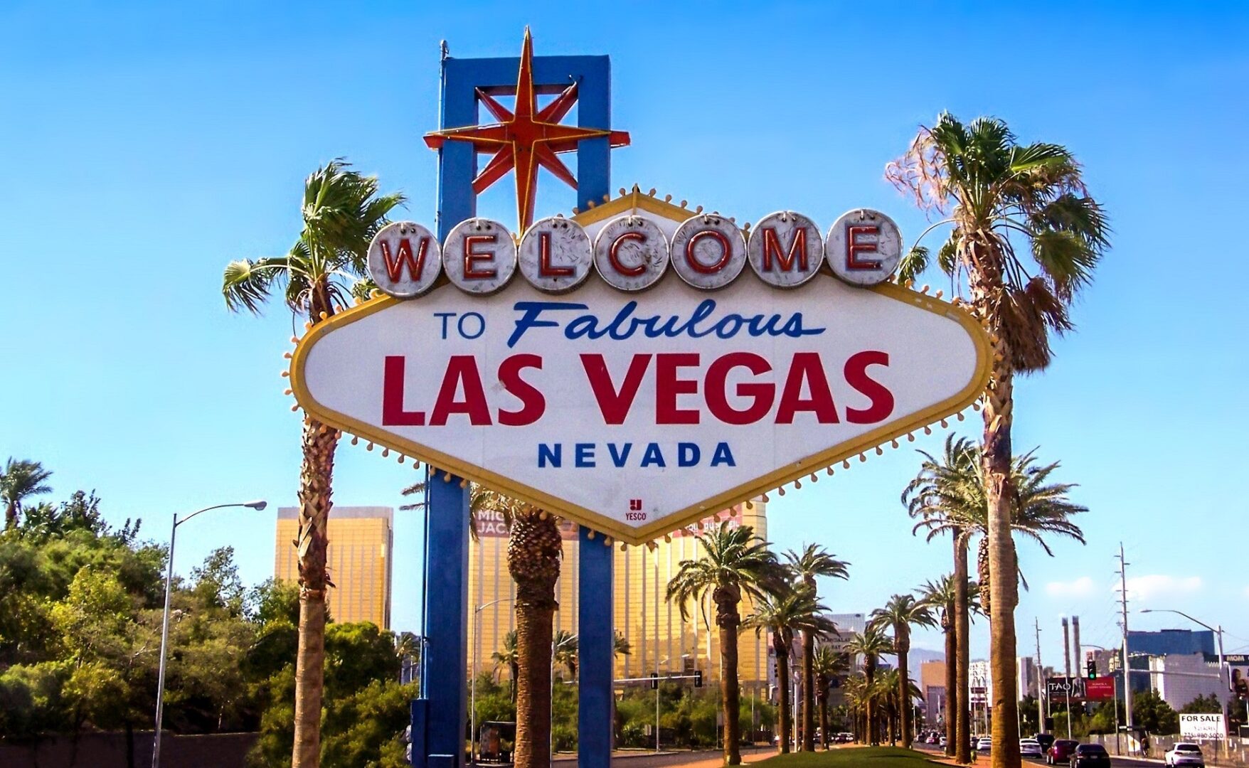 A large sign that says welcome to fabulous las vegas nevada.